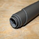 Upholstery Leather Grained Ebony Gray