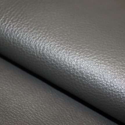 Upholstery Leather Grained Ebony Gray