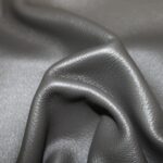Upholstery Leather Grained Ebony Gray