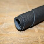Upholstery Leather Grained Onyx Gray