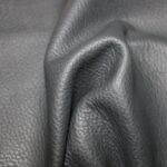 Upholstery Leather Grained Onyx Gray