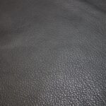 Upholstery Leather Grained Onyx Gray