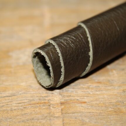 Upholstery Leather Grained Bistre Green