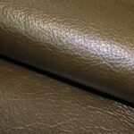 Upholstery Leather Grained Bistre Green
