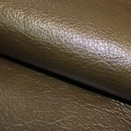 Upholstery Leather Grained Bistre Green