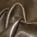 Upholstery Leather Grained Bistre Green