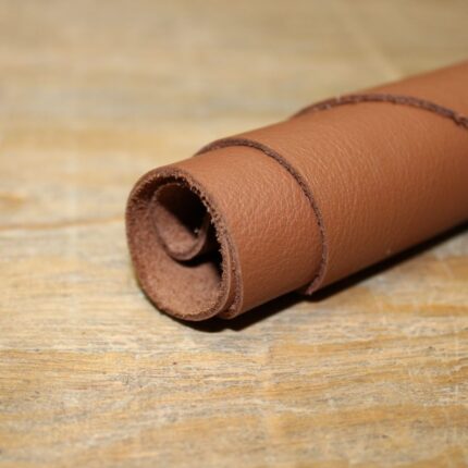 Upholstery Leather Smooth Cowhide Caramel Brown