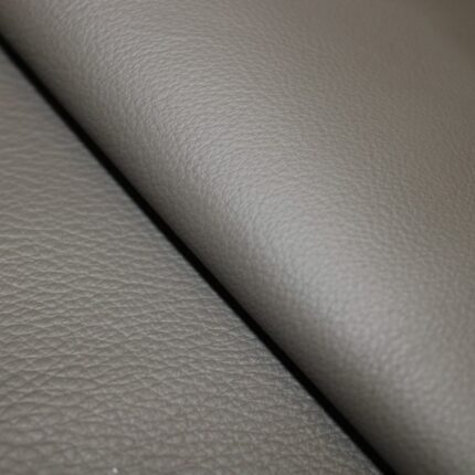 Upholstery Leather Grained Carbon Gray