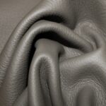 Upholstery Leather Grained Carbon Gray