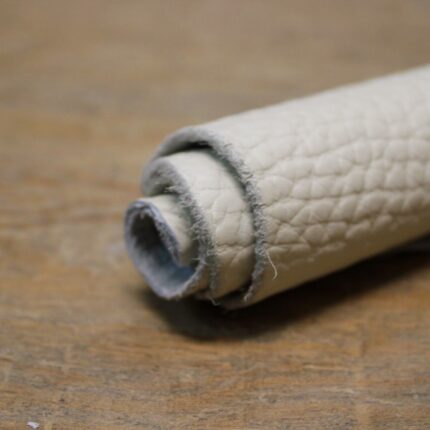 Upholstery Leather Elephant Grained Ecru