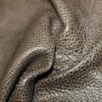 Upholstery Leather Grained Quartz Brown