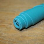 Upholstery Leather Grained Cyan Blue