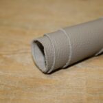 Upholstery Leather Grained Grullo Gray