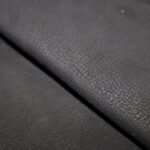 Upholstery Leather Grained Midnight Brown Matte