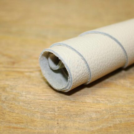 Upholstery Leather Grained Pale Beige