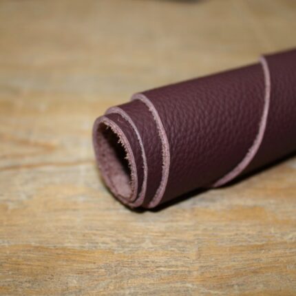 Upholstery Leather Grained Old Burgundy