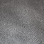Upholstery Leather Grained Metal Saurus Grey