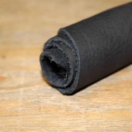 Upholstery Leather Grained Matte Black