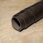 Upholstery Leather Distressed Smooth Cowhide Dark Brown