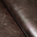 Upholstery Leather Distressed Smooth Cowhide Dark Brown