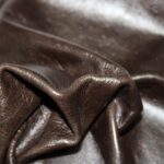 Upholstery Leather Distressed Smooth Cowhide Dark Brown