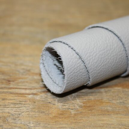 Upholstery Leather Grained Lavender Gray