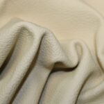 Upholstery Leather Grained Pale Yellow