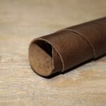 Upholstery Leather Distressed Smooth Cowhide Military Brown