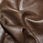 Upholstery Leather Distressed Smooth Cowhide Military Brown
