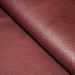 Upholstery Leather Grained Wine Red