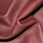 Upholstery Leather Grained Wine Red