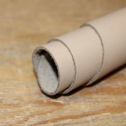 Upholstery Leather Grained Dark Beige