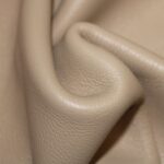 Upholstery Leather Grained Dark Beige