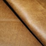 Upholstery Leather Distressed Smooth Cowhide Honey Brown