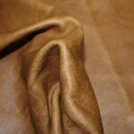 Upholstery Leather Distressed Smooth Cowhide Honey Brown