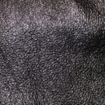Upholstery Leather Grained Shiny Black