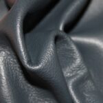Upholstery Leather Grained Navy Blue