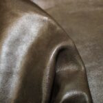 Upholstery Leather Distressed Smooth Cowhide Dark Taupe
