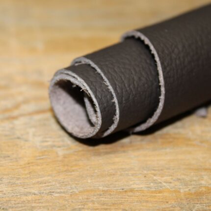 Upholstery Leather Grained Midnight Brown