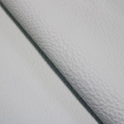 Upholstery Leather Grained Ghost White
