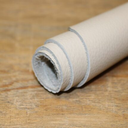 Upholstery Leather Grained Cotton Beige
