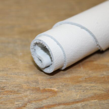 Upholstery Leather Grained White