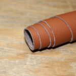 Upholstery Leather Grained Tawny Brown