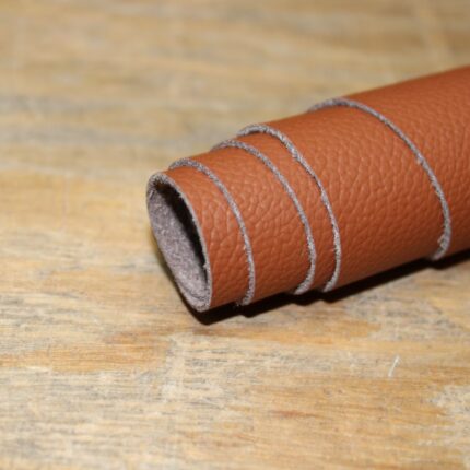 Upholstery Leather Grained Tawny Brown