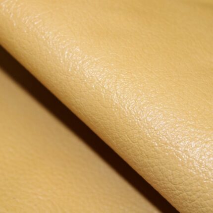 Upholstery Leather Grained Mustard Yellow