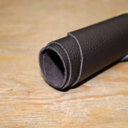 Upholstery Leather Grained Dark Brown