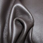 Upholstery Leather Grained Dark Brown