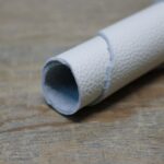 Upholstery Leather Grained Pearl White