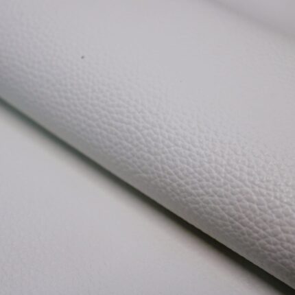 Upholstery Leather Grained Pearl White