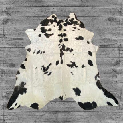 Hair-On Cowhide Rug Black & White